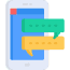 Icono de desarrollo de aplicaciones móviles